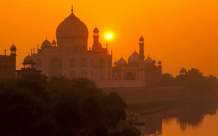 Sunset at Tajmahal